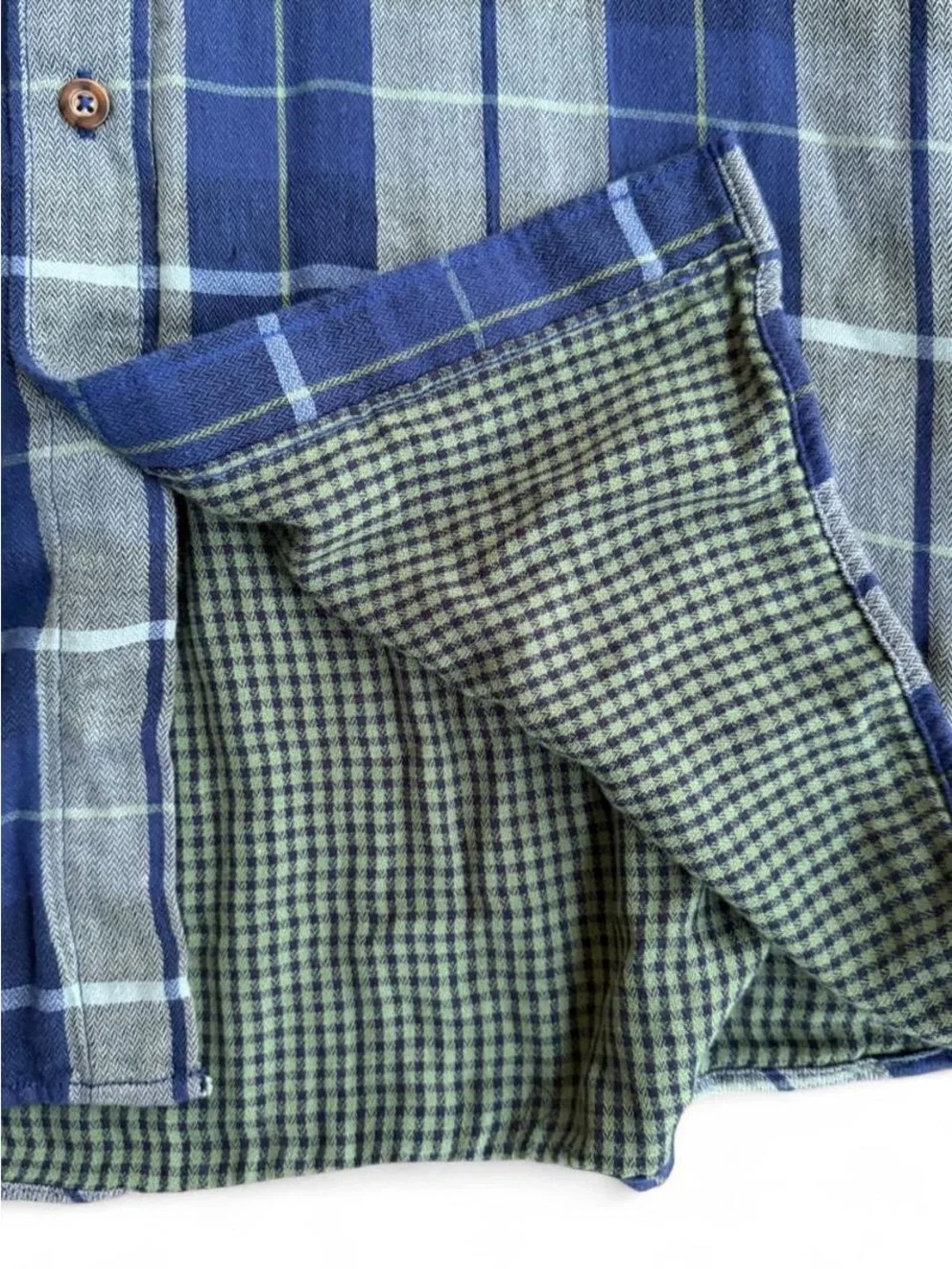 Mossimo Double Layer Gauze Plaid Flannel Mens XL Fall Menswear